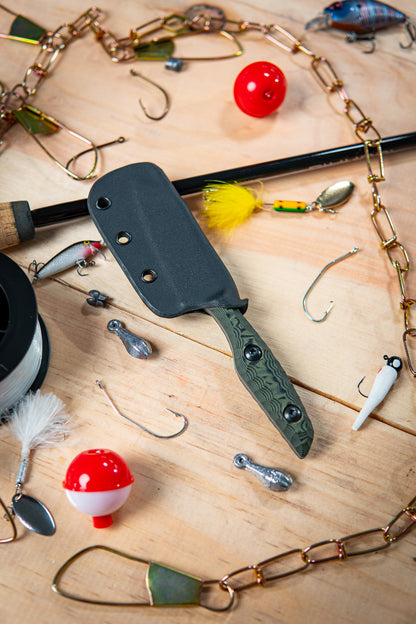 The Flounder - Green & Black