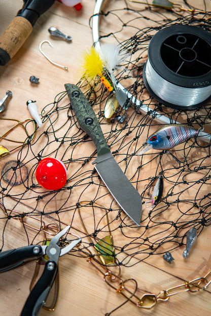 The Flounder - Green & Black