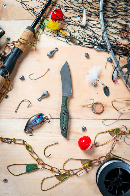 The Flounder - Green & Black