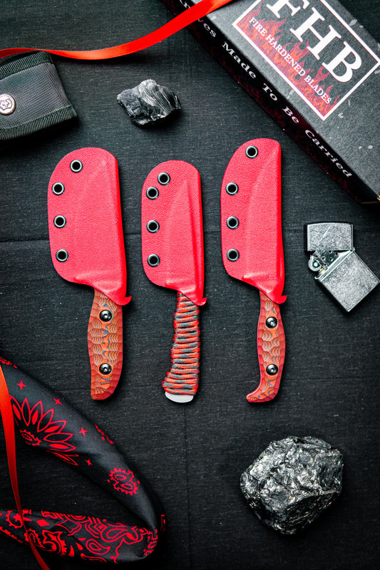 Full Set- Crimson Red & Black