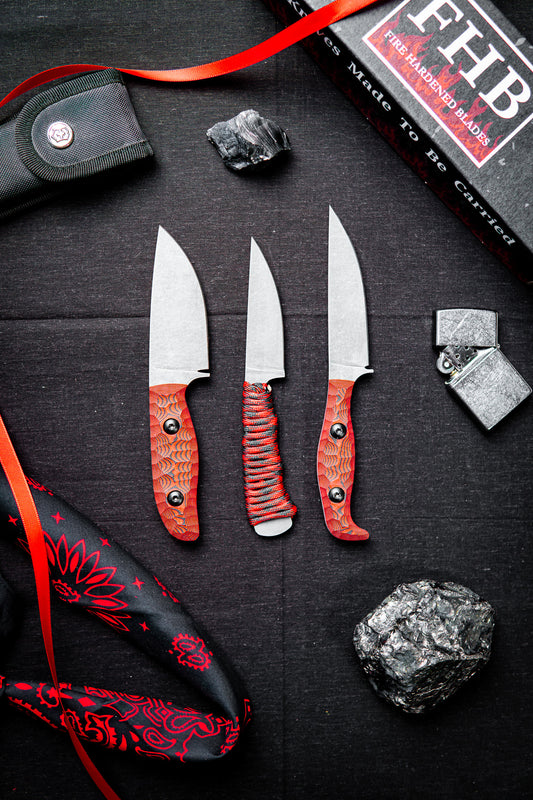 Full Set- Crimson Red & Black