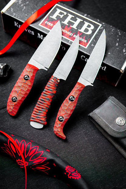 Full Set- Crimson Red & Black