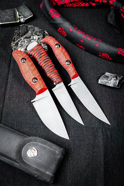 Full Set- Crimson Red & Black