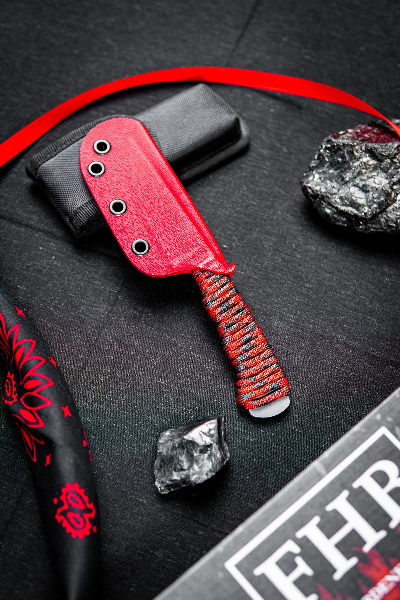 The Blackbuck - Crimson Red & Black