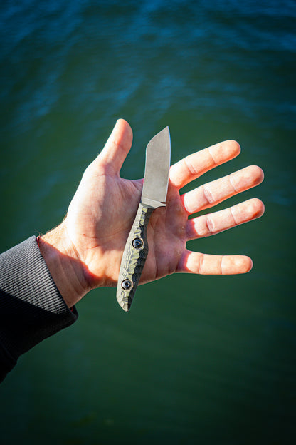 The Flounder - Green & Black